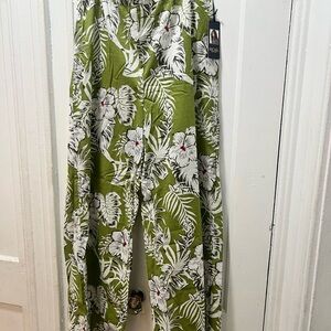 RACHEL Rachel Roy Olive Floral Pants